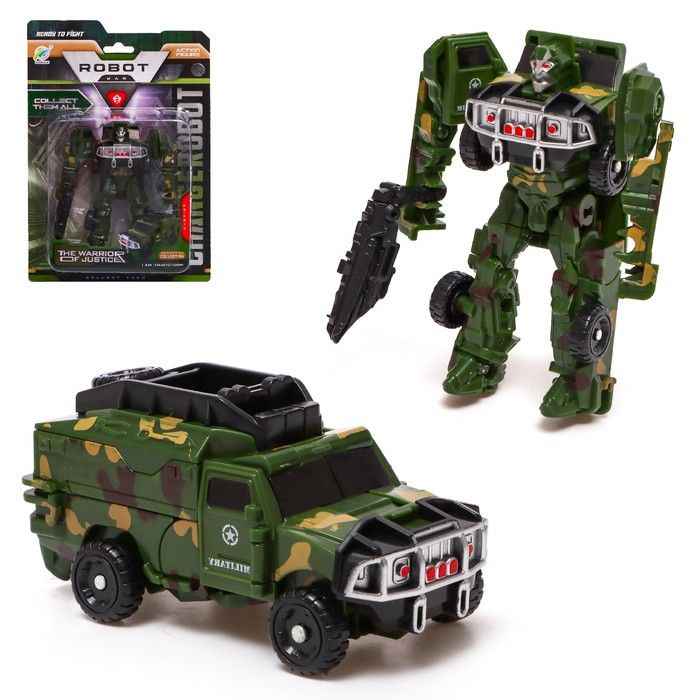Трансформер "Военная машина", трансформируется - купить с доставкой по ...