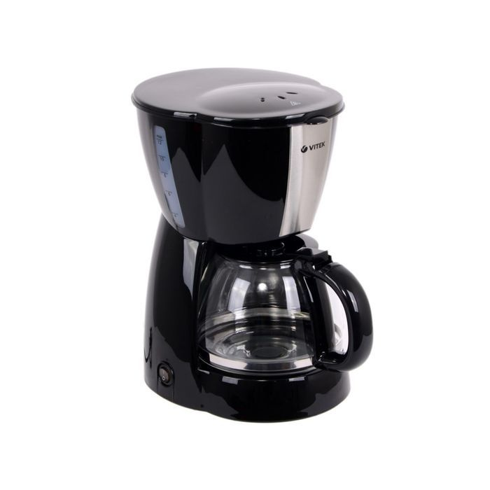 Кофеварка Vitek VT-1503 BK, капельная, 900 Вт, 1.2 л, чёрная - купить с ...