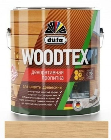 Пропитка декоративная для защиты древесины алкидная Dufa Woodtex дуб 0,9 л.  #1