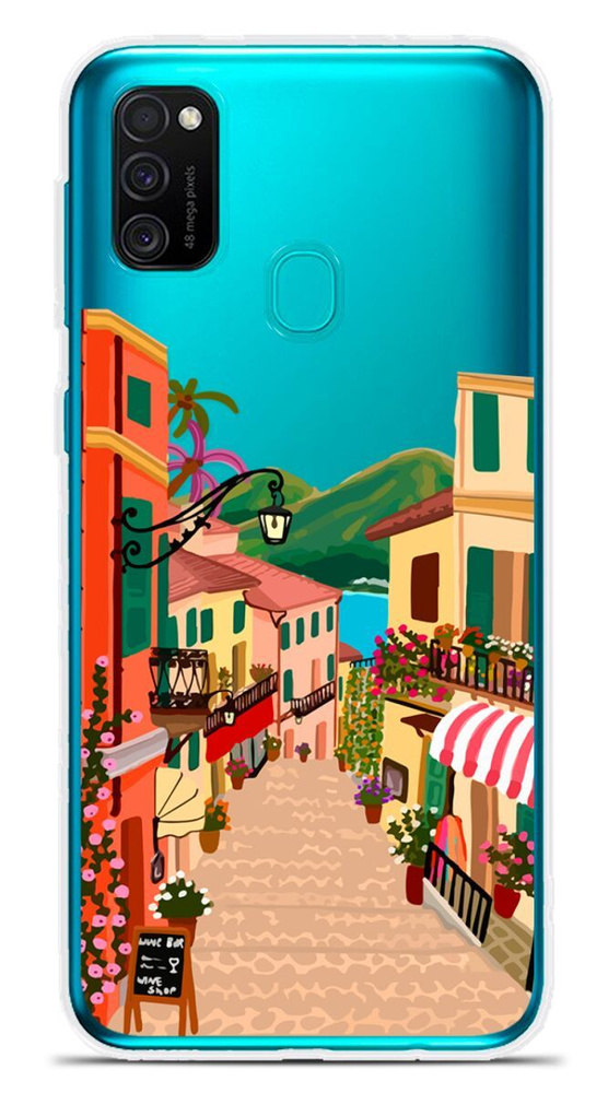Силиконовый чехол на Samsung Galaxy M21 Город 20 / для Самсунг Галакси ...