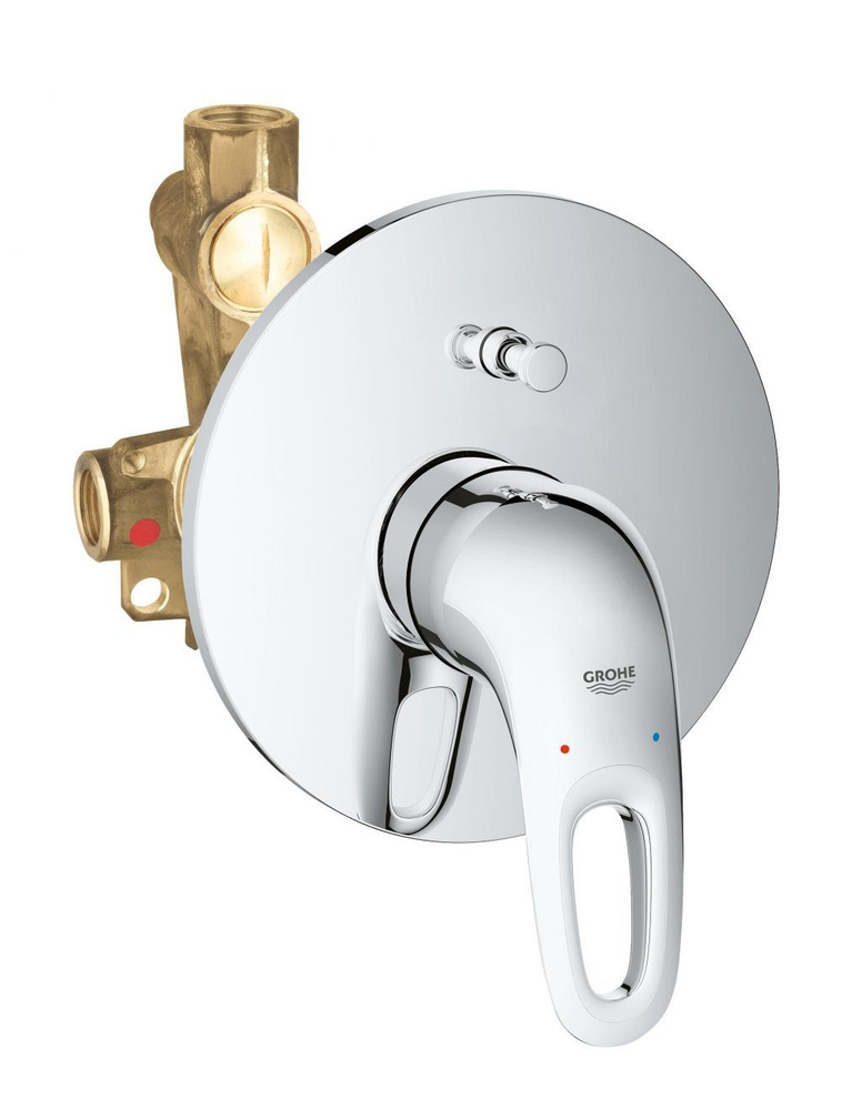 Смеситель для душа GROHE Eurostyle new (внешняя и встраиваемая части), хром (33637003)  #1