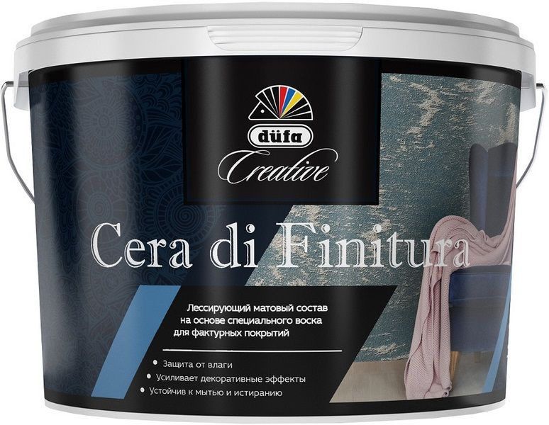 Покрытие декоративное лессирующее Dufa Creative Cera Di Finitura матовое 1,0 л.  #1