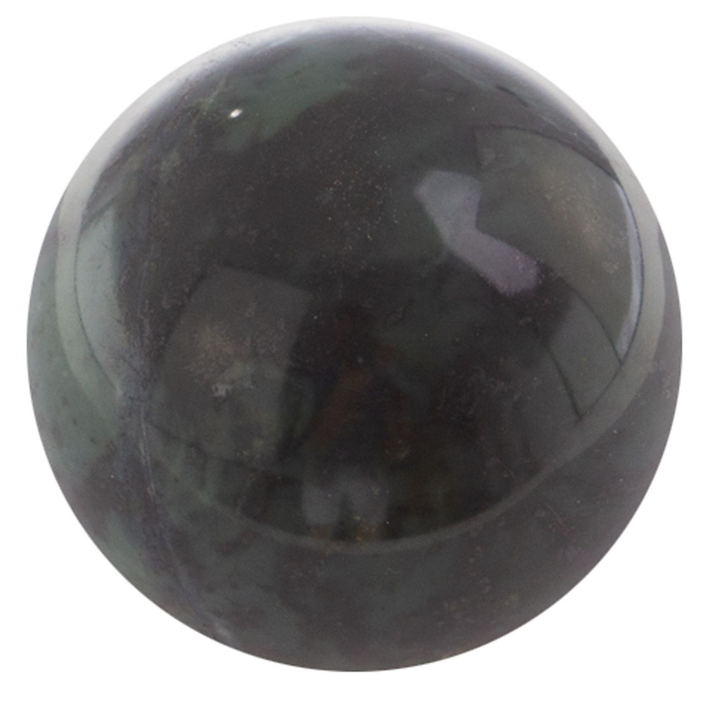 Каменный шар 4 см из натурального нефрита / шарик декоративный / подарок из камня  #1