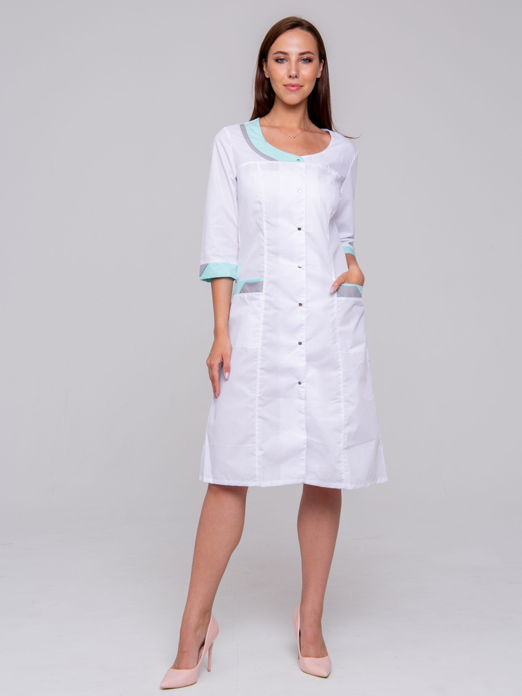 Халат медицинский женский - купить с доставкой по выгодным ценам в ...