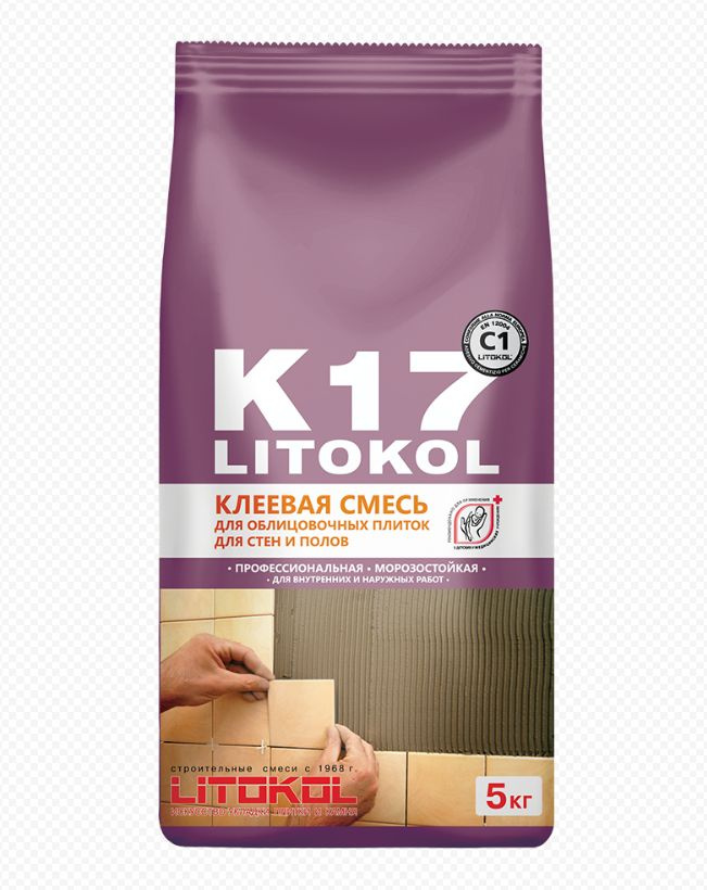 LITOKOL Клей для плитки K17 5 кг #1