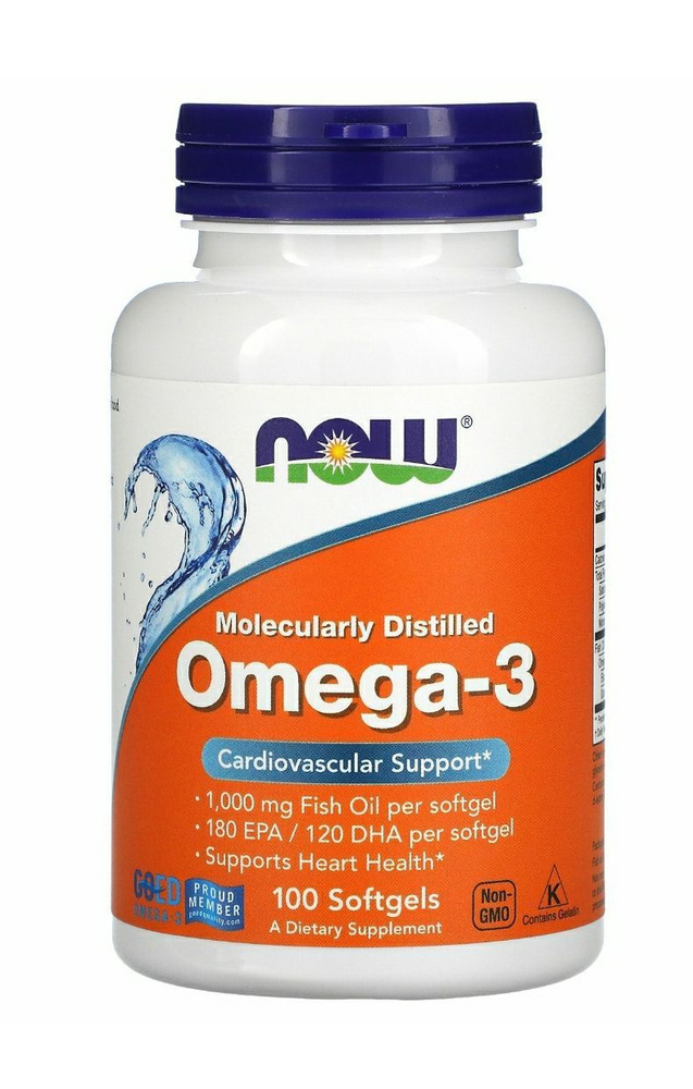 Высокоактивный витамин Омега-3 Omega-3 180EPA/120DHA 1000 мг - 100 ...
