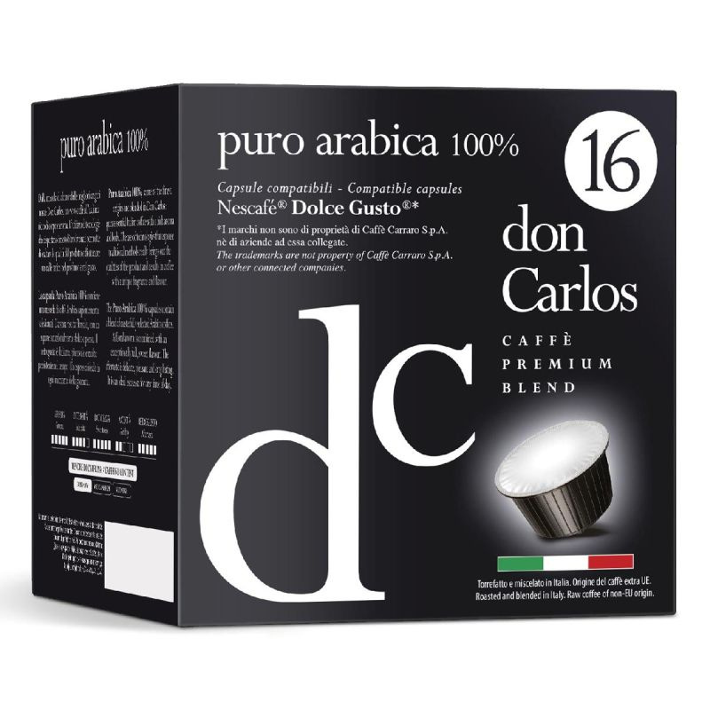 Кофе в капсулах Don Carlos Puro Arabica 100% (DG), набор из 16 штук #1