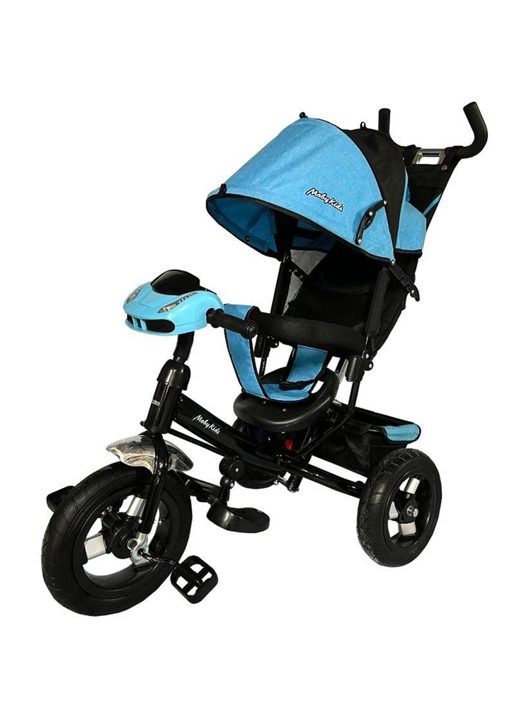 Велосипед 3 кол.Moby Kids Comfort 12x10 AIR CAR, синий меланж - купить ...