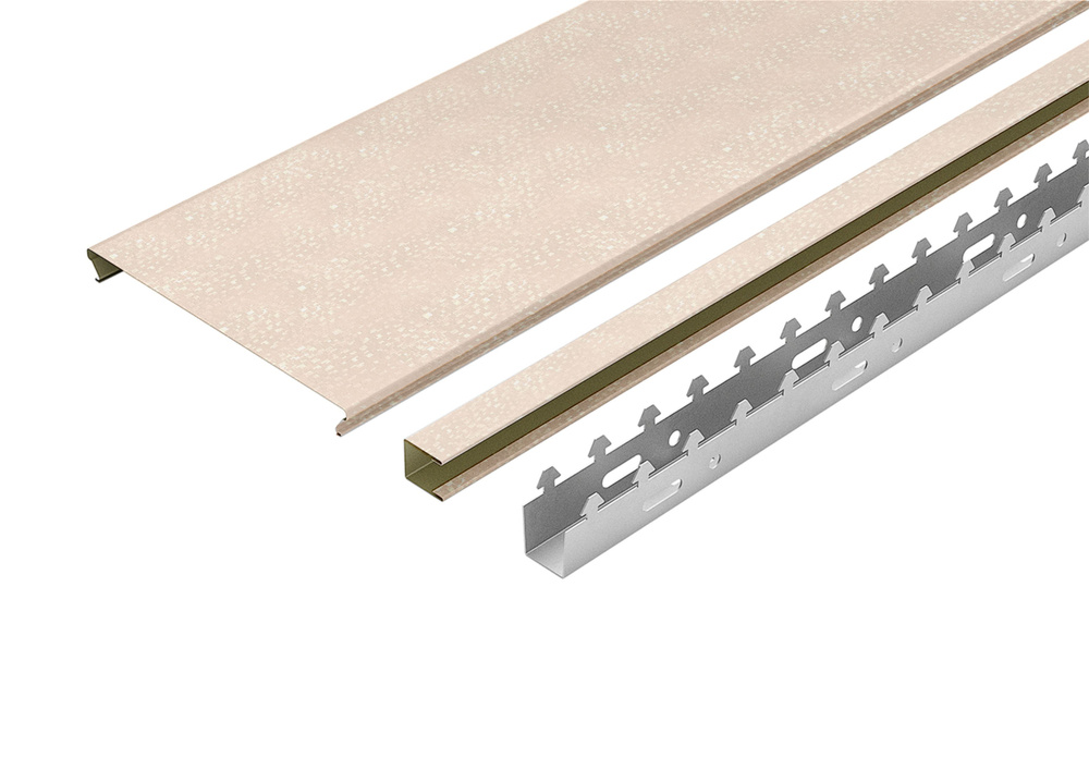 Комплект реечного алюминиевого потолка для ванной комнаты CESAL 1.7х1 ...