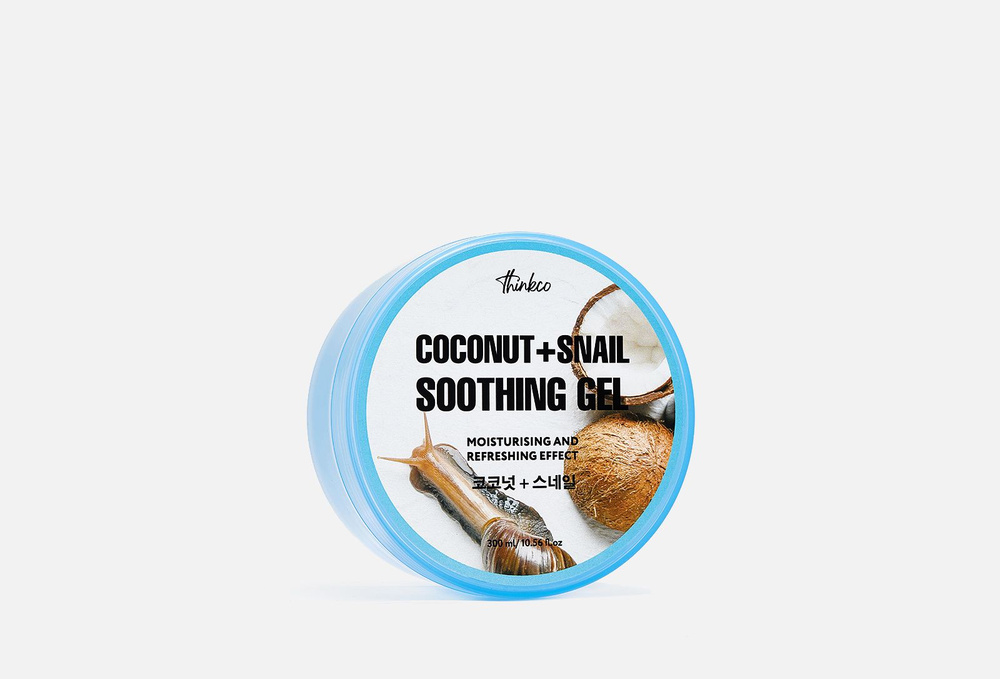 Гель с муцином улитки и экстрактом кокоса thinkco COCONUT + SNAIL SOOTHING GEL - 1 шт  #1