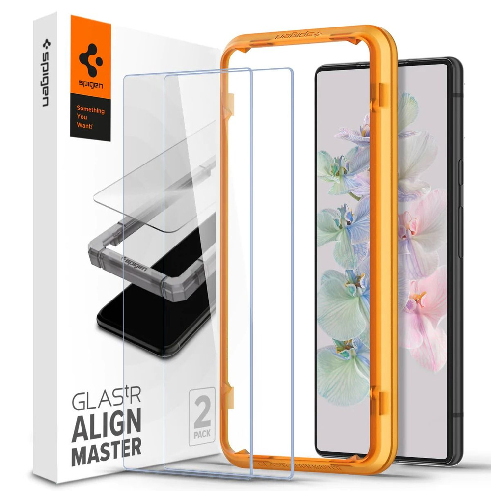 Защитное стекло SPIGEN для Pixel 7 - AlignMaster GLAS.tR - Прозрачный - 2  шт - AGL05199