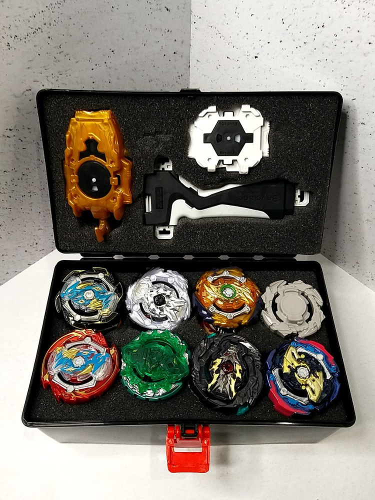 Набор Бейблейд 8 волчков. Beyblade Dead phoenix черный - купить с ...