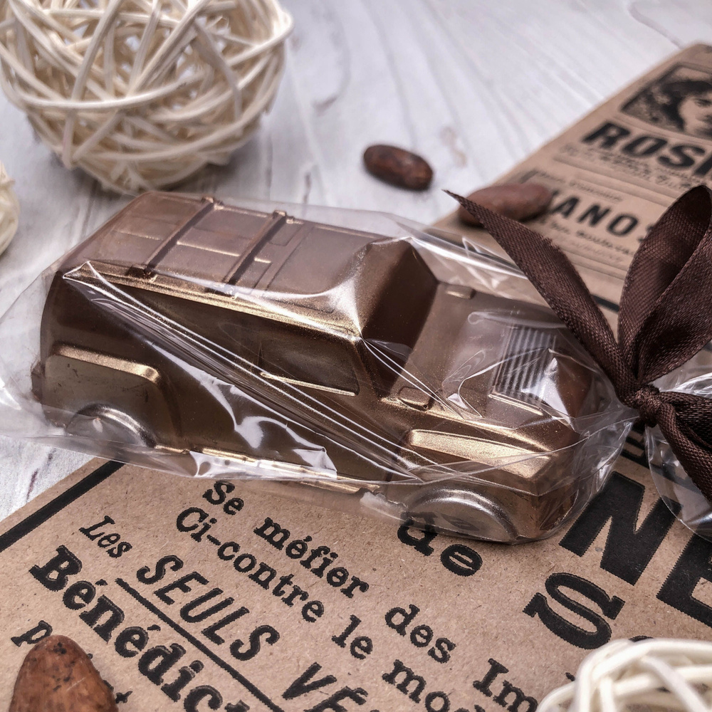 Шоколадная фигурка iChoco в пакете "Джип", бельгийский молочный шоколад, 100 гр.  #1