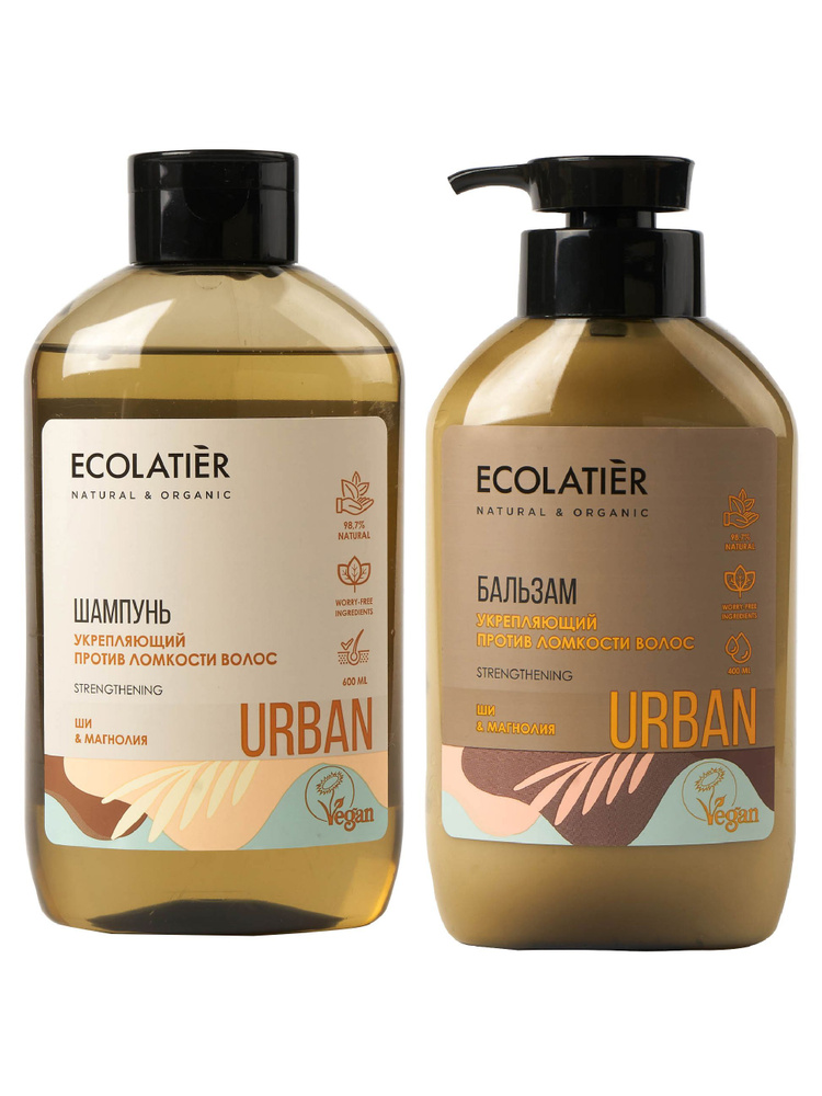 Ecolatier Urban Набор для ломких волос Укрепляющий (шампунь 600 мл ...