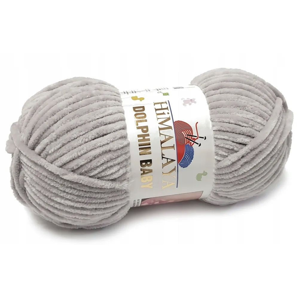 Плюшевая пряжа для вязания Himalaya Dolphin Baby 80357 серо-бежевый ...