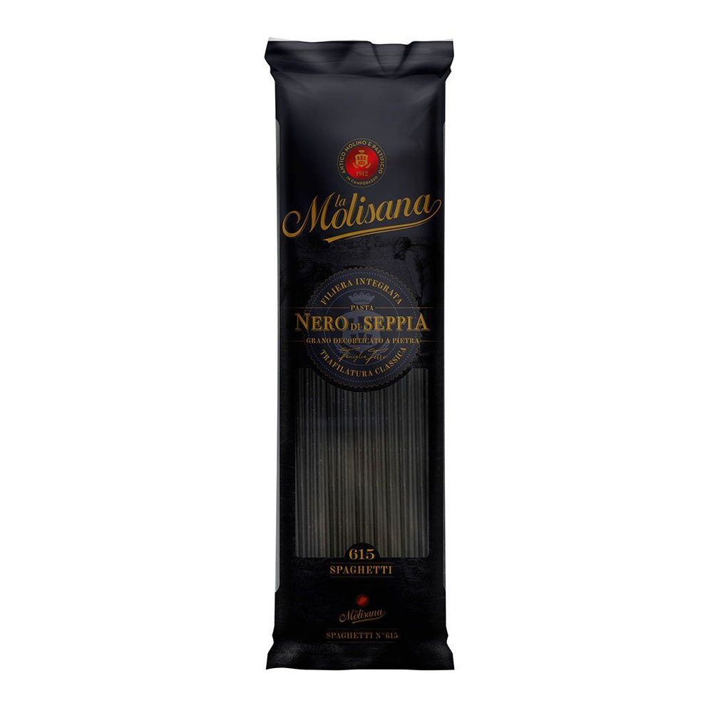 Макароны La Molisana Spaghetti Al Nero Спагетти №15 с чернилами каракатицы, 500 г  #1