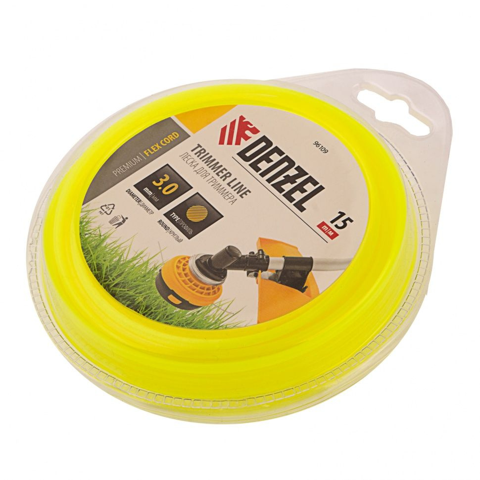 Леска для триммера Леска для триммера, круглая 3 мм х 15 м, блистер ...