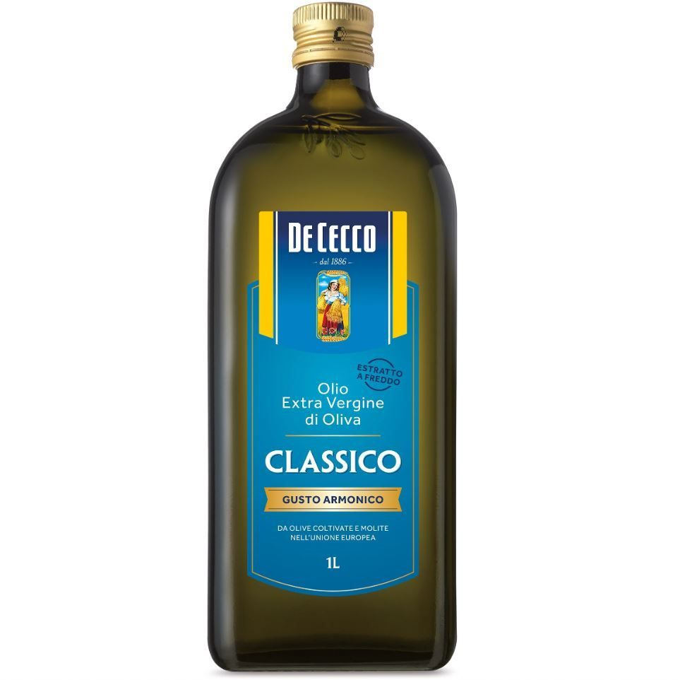 Масло оливковое нерафинированное высшего качества холодного отжима Extra Vergine De Cecco, 1л, Италия #1