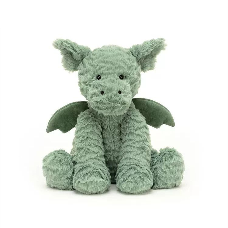 Jellycat Drache-Kuscheltier FUDDLEWUDDLE DRAGON MEDIUM In Hellgrün