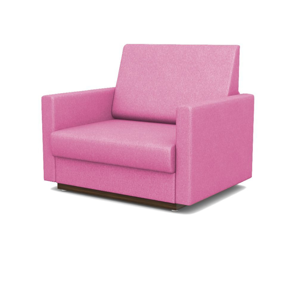 Кресло-кровать Стандарт + ФОКУС- мебельная фабрика 80х80х87 см рогожка розовая  #1