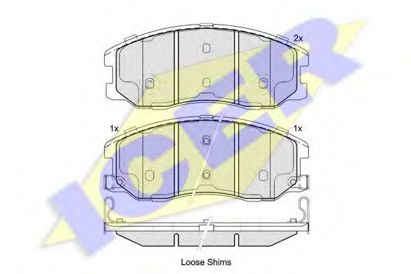 Колодки тормозные ICER 181798 - купить по низким ценам в интернет ...