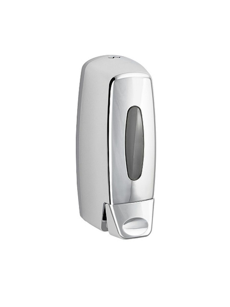 Дозатор жидкого мыла настенный пластиковый, хромированный, 400 мл ...