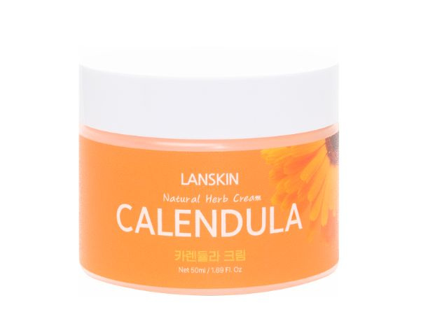 LanSkin Natural Herb Cream Calendula Успокаивающий крем для лица с экстрактом календулы 50 мл  #1