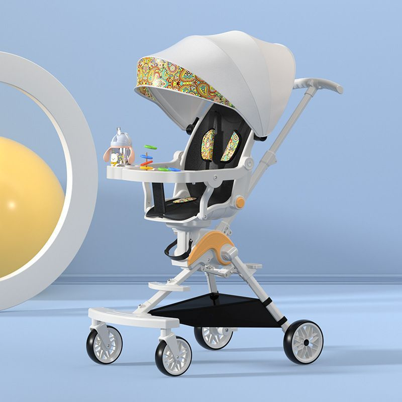 Складная двусторонняя коляска, многофункциональная коляска с тентом и ...