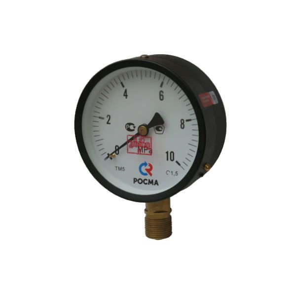 Манометр показывающий технический ТМ-510Р.00(0-10MPa)M20x1,5.1,5 ...