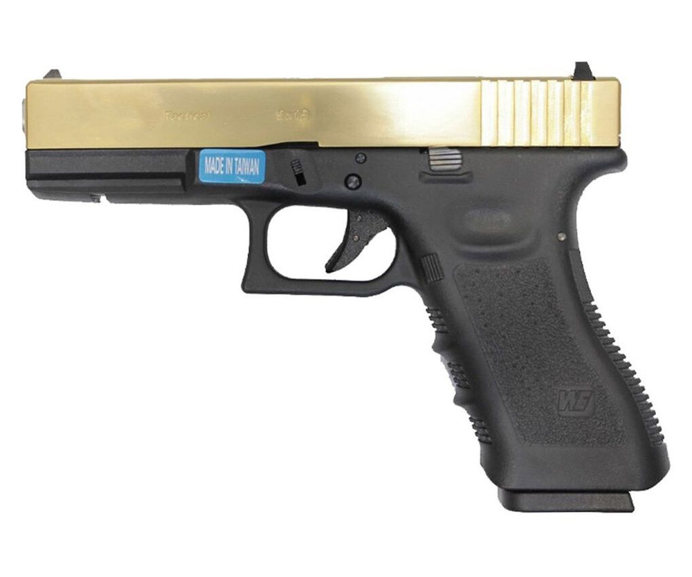 Страйкбольный пистолет WE Glock-17 Gen.3 Titanium Gold (WE-G001A-TG) #1