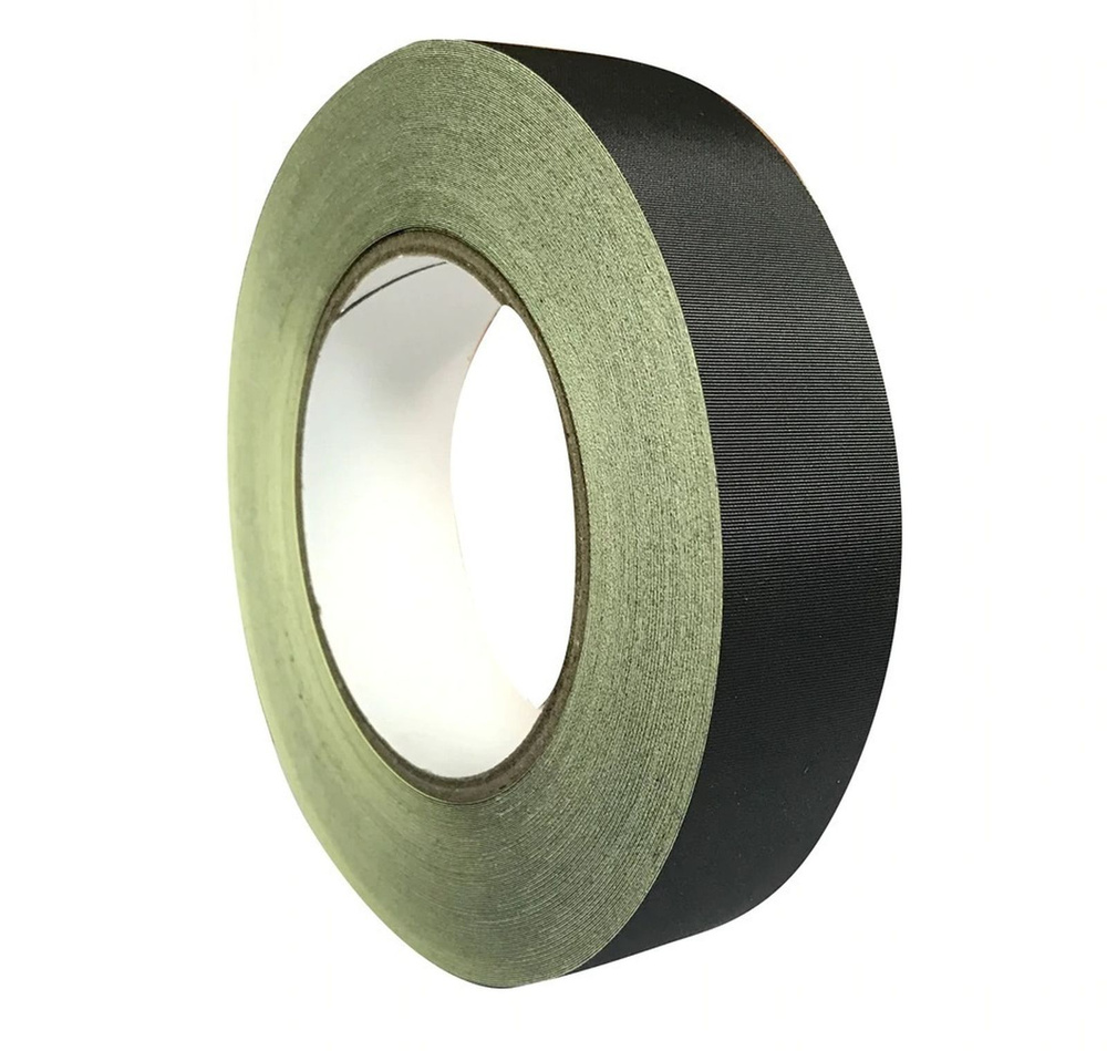 Ацетатный тканевый скотч (Acetate Cloth Tape), длина 30 м, ширина 12 мм, цвет черный, 1 шт  #1