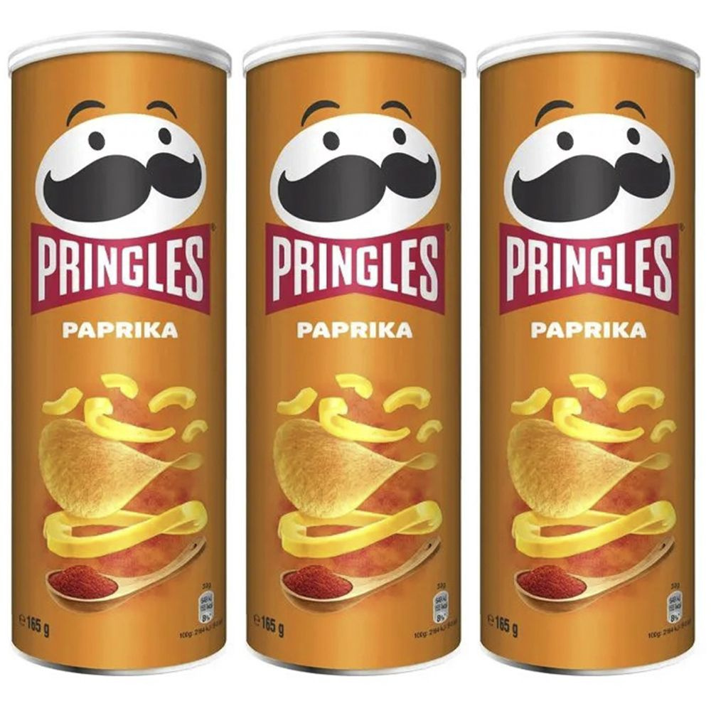 Чипсы картофельные Pringles Paprika со вкусом паприки 3 шт по 165 г ...
