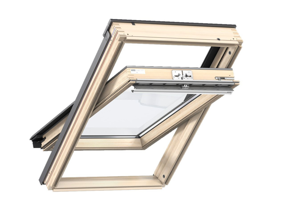 Velux GZL 1051 CK04 55х98см (ручка сверху) мансардное окно деревянное однокамерное (Велюкс)  #1