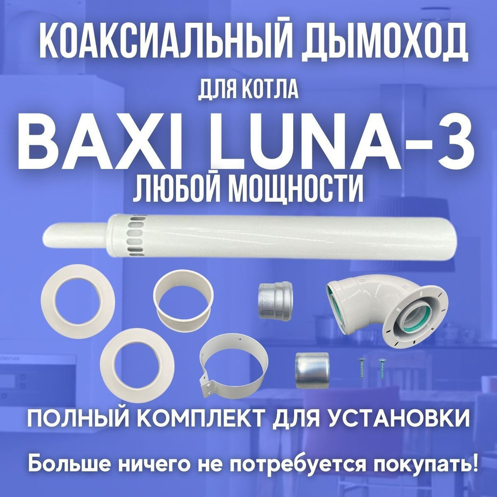 Комплект коаксиальный Мое тепло - купить по выгодной цене в  интернет-магазине OZON (1045880046)