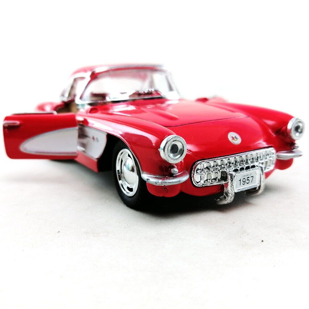 Машинка металлическая Шевроле Корвет Chevrolet Corvette 1957 Kinsmart 1/34  5316DKT металлическая, цвет Красная - купить с доставкой по выгодным ценам  в интернет-магазине OZON (292191460)