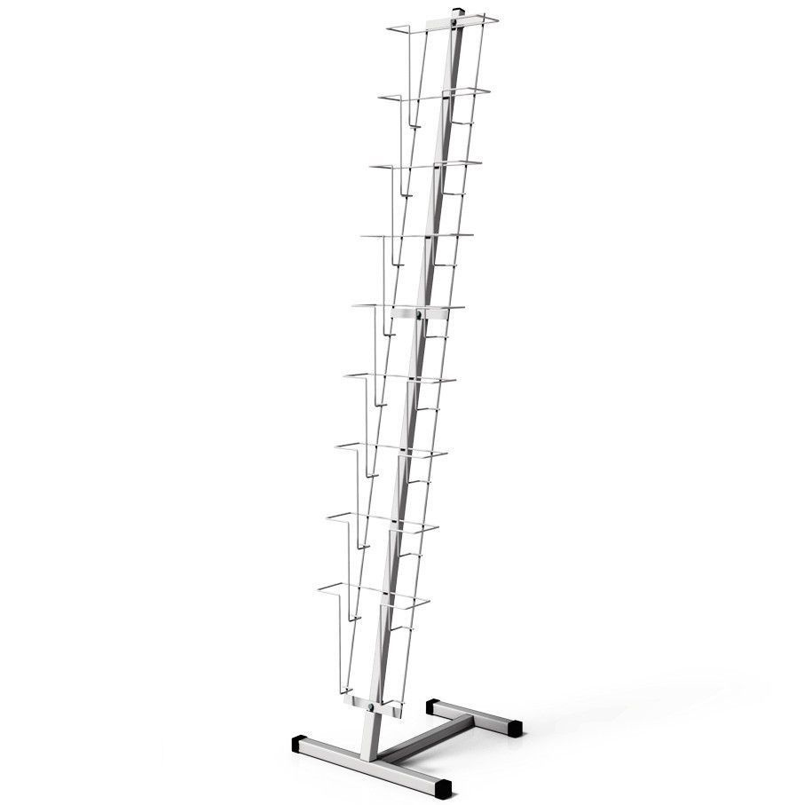 Стойка для буклетов К010 А4 напольная Торгстойка на 9 карманов (белая ...