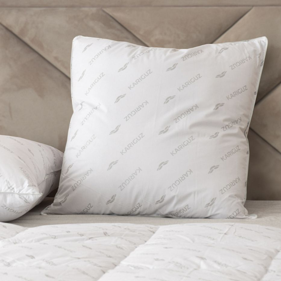 Подушка Kariguz, 70x70 см, наполнитель Гусиный пух, Перо, - купить по ...