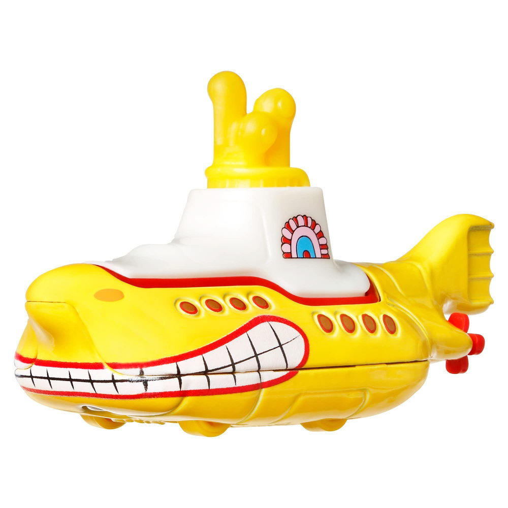 Модельки машин металлические машинка Mattel Hot Wheels Retro Entertainment  Collection,THE BEATLES YELLOW SUBMARINE- Подарок коллекционера