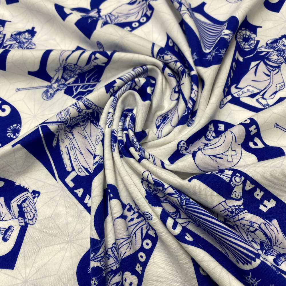 ТРИКОТАЖНАЯ ТКАНЬ/Кулирка Х/Б АНИМЕ 1 метр - купить с доставкой по ...