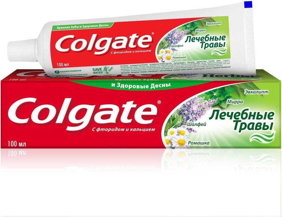 Colgate Лечебные травы, зубная паста, 100 мл - купить с доставкой по ...