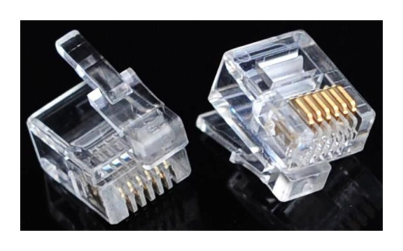 Разъем RJ-12 (TP-6P6C) штекер телефонный - купить с доставкой по ...