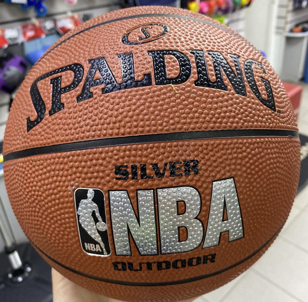 Мяч баскетбольный Мяч б/б Spalding 83-014Z NBA Silver №5, 5 размер купить  по выгодной цене в интернет-магазине OZON (1080036756)