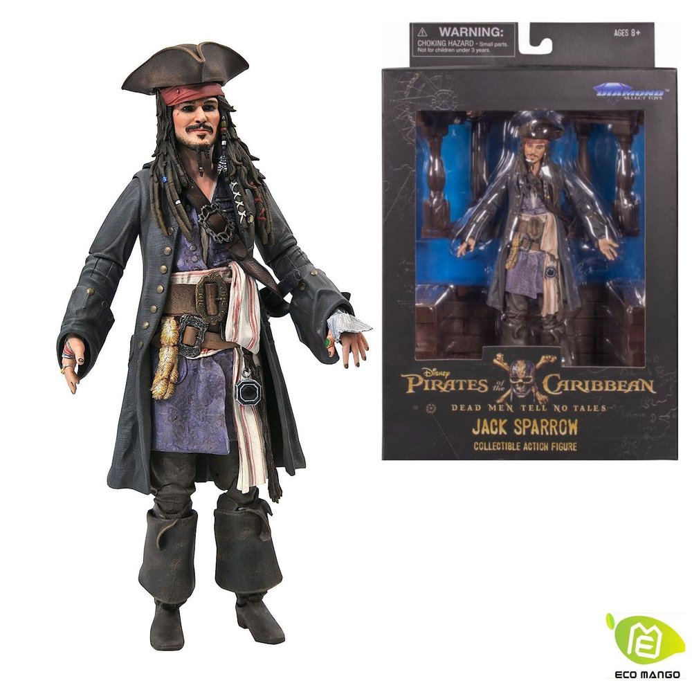 фигурка DIAMOND SELECT TOYS Пираты Карибского моря: Джек Воробей , 7 дюймов  Jack Sparrow - купить с доставкой по выгодным ценам в интернет-магазине  OZON (1305148476)