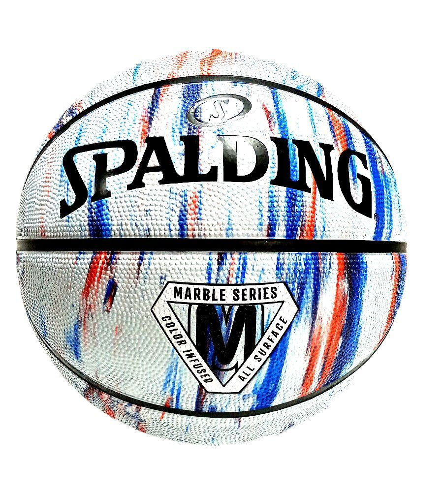 Мяч баскетбольный Spalding Marble, 7 размер, белый купить по выгодной ...