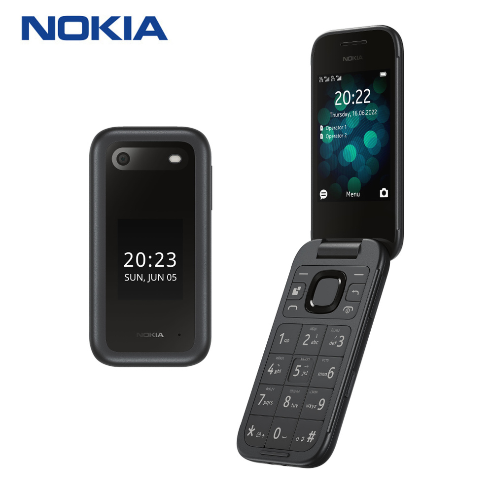 Nokia Мобильный телефон 2660 Flip 4G, черный