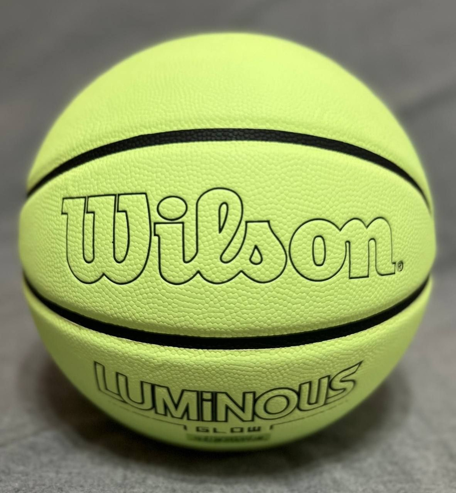 Мяч баскетбольный Wilson LUMINOUS. Indoor/Oudoor, 7 размер, салатовый ...