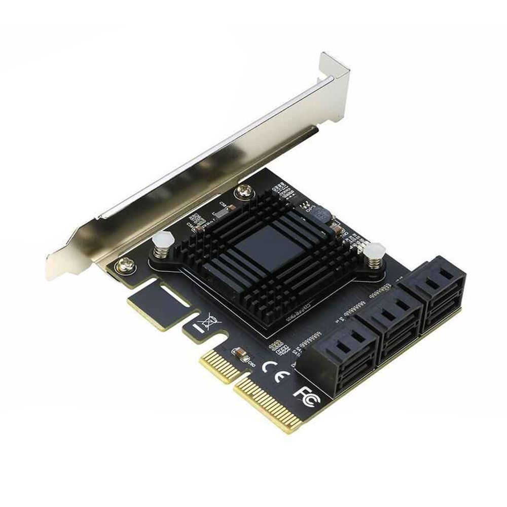 Контроллер PCIe x4 v3.0 / ASM1166 / 6 x SATA, SATA 3.0 6Gb/s (ORIENT A1166S6) #1