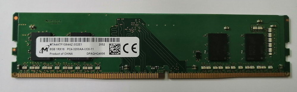 Модуль оперативной памяти Micron DDR4 Micron MTA4ATF1G64AZ-3G2E1 8Гб ...