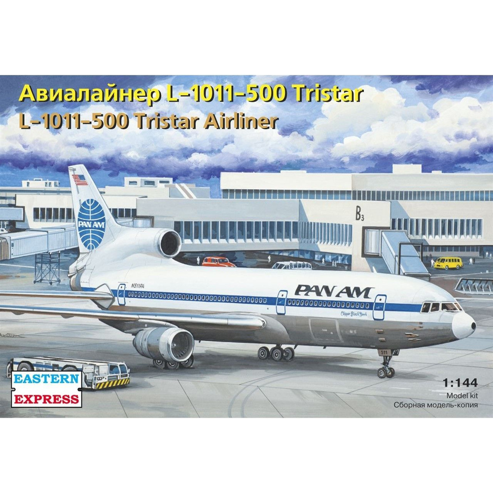 Сборная модель Авиалайнер L-1011-500 Tristar , Восточный Экспресс, 1/144  #1