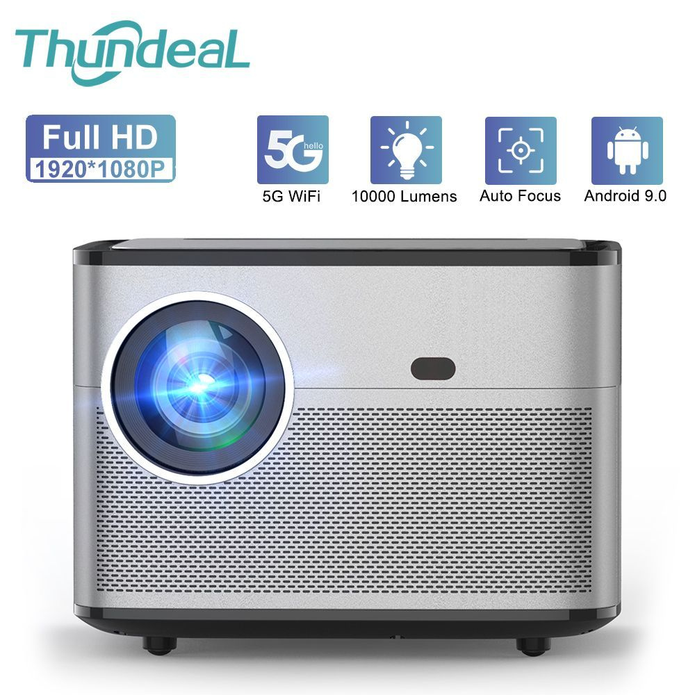 Проектор ThundeaL PG550W с автофокусом Full HD 1080P PG550 для 4K 10000  люмен 5G WiFi Android Домашний кинотеатр Cinema Beamer купить по доступной  цене с доставкой в интернет-магазине OZON (1281372410)